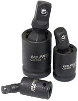 US PRO Tools 3pc Impact Universal Wobble Joint Set 1/4 3/8 1/2 Drives view 2