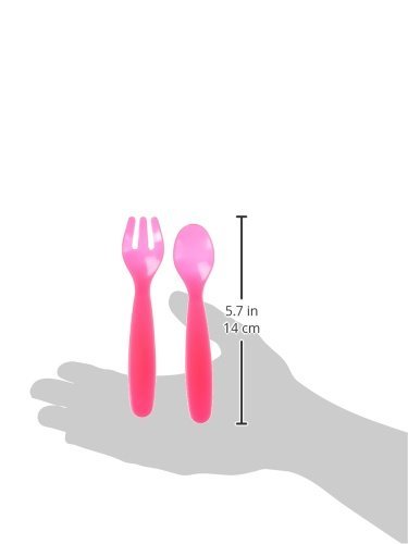 Nuby 9-Piece Fork and Spoon Travel Set, Colors May Vary