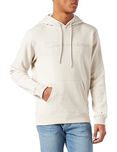 Champion American Classics Big Logo, Sudadera con capucha, para Hombre, Tórtola, M