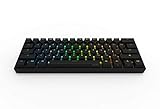 Anne Pro 2 Mechanical Gaming Keyboard 60% True RGB Backlit - Wired/Wireless Bluetooth 4.0 PBT Type-c Up to 8 Hours Extended Battery Life, Full Keys Programmable by Obins (Gateron Red, Black)