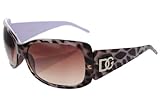 DG Eyewear Purple Animal Print Sunglasses JE53362P + Free Micro Fiber Bag