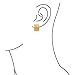 Casual Twisted Grooved Cable Rope Stripe Wide Half Hoop Clip On Earrings For Women Non Pierced Ears Gold Tone Plated