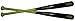 BamBooBat Youth Little League Bamboo Baseball Bat, Neon Yellow/Black, 30