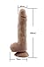 Veiny George 8 Inch Dildo with Stretchable Skin, Realistic Moving Skin Cock with Suction Cup by New York Exotic Novelties (8, Flesh) NYSE0017