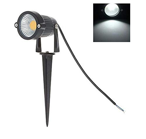 Signature Outdoor Led Garden Light 5 Watt Led Spike White Focus { IP65  Water Resistant & Adjustable 180
