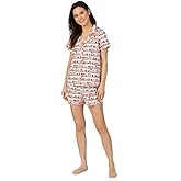 BedHead - Stretch Short Sleeve Shorty PJ Set - in The Pantry - XSmall