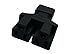 zdyCGTime 3 Prong Plug Adapter,IEC 320 C14 Male to 2 X Nema 5-15R Female US 3 pin Female Power Splitter Y Adapter