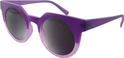 Revive Eyewear Big Girls' 50's Lounge Two Tone Purple Frame/ Black Lens Non Polarized Sunglasses 140