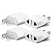 Unidapt US Usa Plug Adapter - American Outlet Adapters, Power Wall Travel Adaptor from EU, European to America, Japan, Canada (4-pack) primary