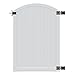 WamBam Traditional 6 by 4-Feet Premium Vinyl Arched Vinyl Gate with Powder Coated Stainless Steel Hardware