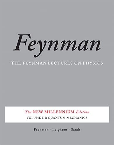 Amazon.com: The Feynman Lectures on Physics, Vol. 3: 9780201021189