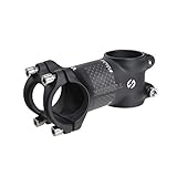 TOSEEK Aluminum Alloy Bike Stem Mountain Bike Stem for Bicycle, Road Bike, MTB Black 31.8 60mm 70mm 80mm 90mm 100mm 6 Degree/17 Degree