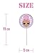 48 LOL Cupcake Toppers & Liners Set, Cake Decorations Topper Wrapper for Girl Theme Birthday Party