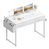 Lufeiya Small White Computer Desk with