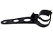 TMS® Black Headlight Mount Brackets Fork Ears for Motorcycle Bobber Cafe Racer 28mm-34mm