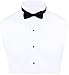 Men's Classic Pre-Tied Formal Tuxedo Bow Tie - S.H Churchill (Black)