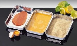 Küchenprofi Panierset, 3tlg. Edelstahl