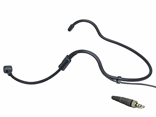 Black Headset headworn microphone for Sennheiser Wireless EW100 G2 EW135G2 G3