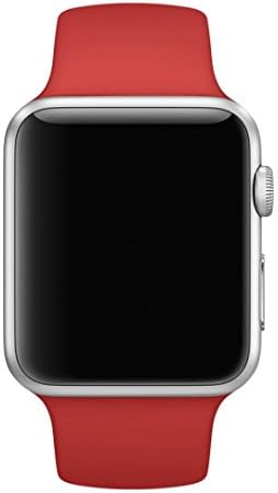 Creazy New Sports Silicone Bracelet Strap Band For Apple Watch 42mm (Red)