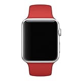 Creazy New Sports Silicone Bracelet Strap Band For Apple Watch 42mm (Red)