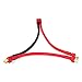 Youme 2pcs T Plug Connector Series Leads with 12awg Silicone Wire 1 Female to 2 Male Connectors for RC Lipo Battery Connection