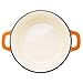 Zelancio Cookware 6-Quart Enameled Cast Iron Dutch Oven Cooking Dish with Self-Basting Lid, Tangerine Orange