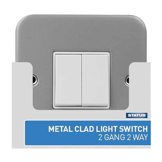 STATUS: Metal Clad Light Switch (2 gang - 2 way) / S2G2WMCLSX5