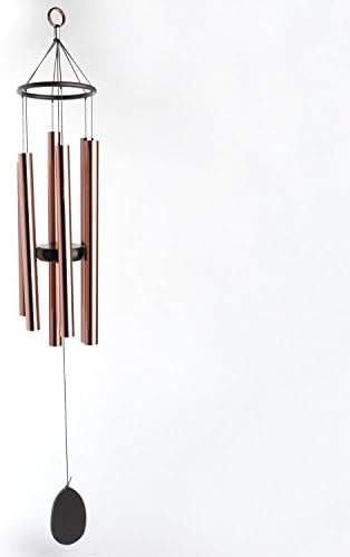 Rainningy METAL WIND CHIMES - 34" long | Tuned 6 Hollow Aluminum Tubes Chime | Bells of Paradise Windchime