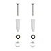MODONA Large Triple Towel & Robe Hook – Polished Chrome