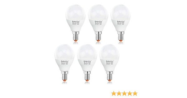 Extrastar E14 Ledlampen Flikkert Niet 480 Lumen 6 W Vervangt 48 Halogeenlampen Led Lampen Ac 220 240 V Dimbaar Verpakking Van Stuks Energieklasse A Amazon Nl Klussen Gereedschap 