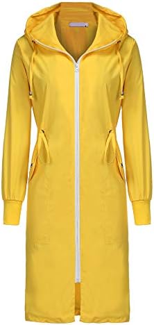 yellow raincoat with hood