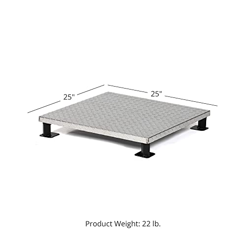 Titan Great Outdoors Fire Pit Heat Shield, 25 x 25inch Deck & Grass