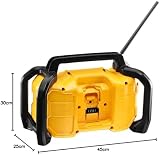 DeWalt DCR029 Compact Bluetooth Radio 240V Li‑ion Bare Unit 30W Speakers view 4
