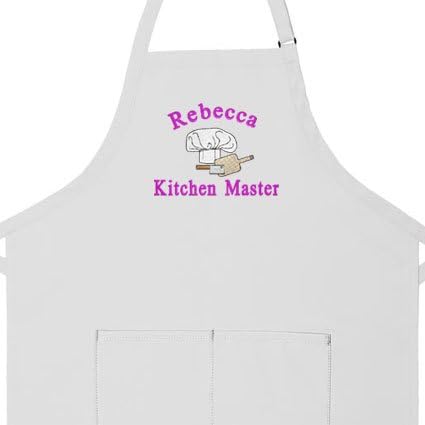 Personalizado delantal bordado cocina Master diseño añadir un ...