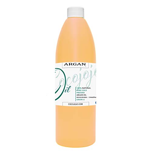 Argan Oil -Cold Pressed 16 oz 100% Pure Natural Extra Virgin Unrefined Grade-a Argan Moroccan Marrakesh Oil Moisturizer Hair Face Lips Body Scalp Skin Hair