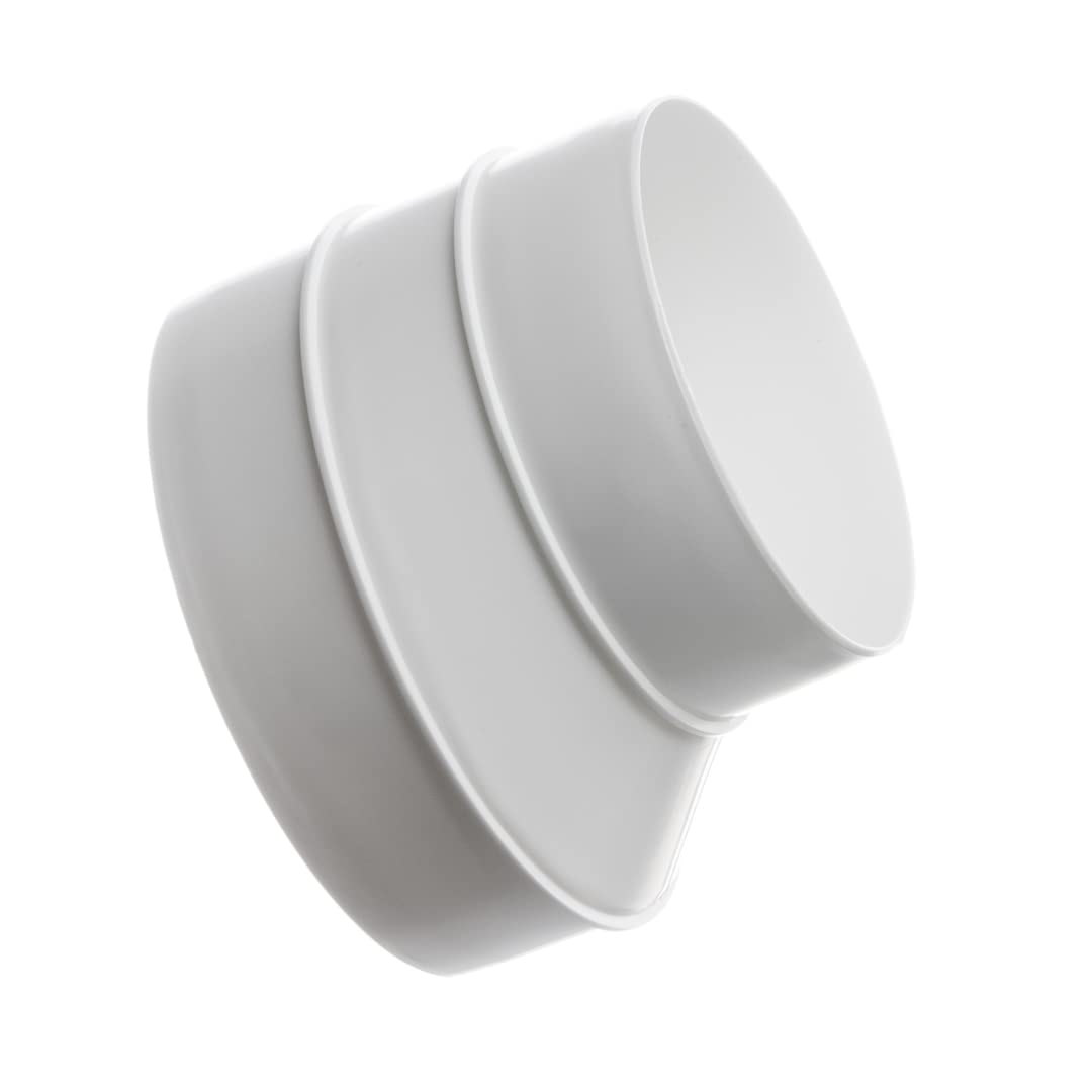 Ø 125-100 mm / 5-4 inch PVC Plastic Reducer - Round Adaptor for Ventilation System