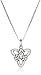 Sterling Silver Celtic Triquetra Knot Triangle Pendant Necklace, 18