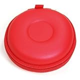 Cosmos Red bluetooth handsfree headset PU Case - Clamshell/PU Style