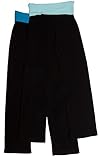 Zenana Women's Fold over Contrast Waist Cotton Spandex Pants