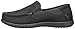 crocs Men's Santa Cruz 2 Luxe Leather M Slip-On Loafer, Black/Black, 11 M US