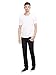 Kenneth Cole REACTION Men's Gmt Dye Slub Vnk, White, Medium