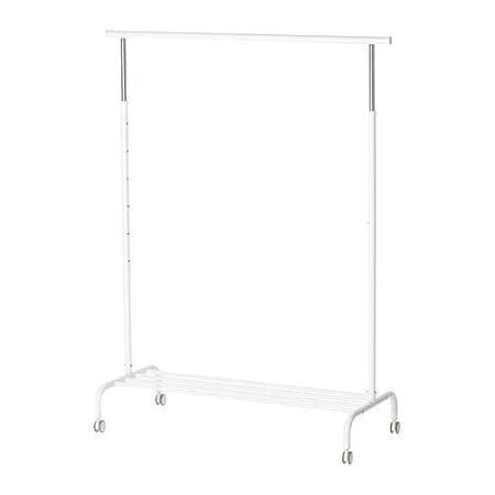 IKEA RIGGA- Perchero de pie, (altura máx.) 175 cm x 111 cm x 51 cm, color blanco, 1