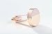 Smooth Round Cufflinks 18K Rose Gold Plated Gift Boxed By Digabi