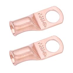 SELTERM 2pcs 2 AWG 3/8" Stud Copper Wire