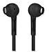 PREMIUM BASS Stereo In-Ear Headphones / Earphones | Multi Function Button | iPhone Earbuds with Mic | For Android and iPhone | Sweat Proof | Tangle Free Flat Cable | Sports Headset | Black [1 Pack]