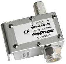 Smiths Power - VHF50HN-ME - PolyPhaser DC Block VHF High Power Combiner Protector, 100-512MHz, 750W, N-Female to N-Male