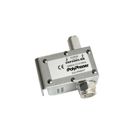 Smiths Power - VHF50HN-ME - PolyPhaser DC Block VHF High Power Combiner Protector, 100-512MHz, 750W, N-Female to N-Male