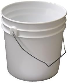 Amazon Com 2 Gallon Food Grade And Bpa Free White Plastic Bucket With Handle Lid Set Of 3 Automotive