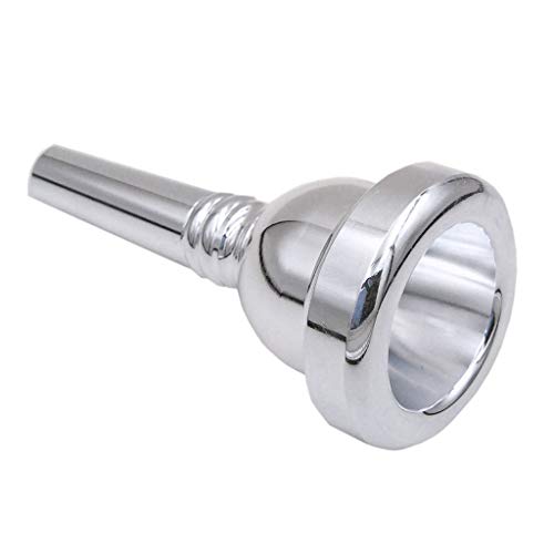 Pakala66 Trombone Mouthpiece 12C,Baritone and Euphonium Mouthpiece,Silver Plated