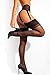 sofsy 6-Strap Retro High Waist Mesh Garter Belt | Suspender Lingerie for Women's Thigh High Stockings with Metal Clips
